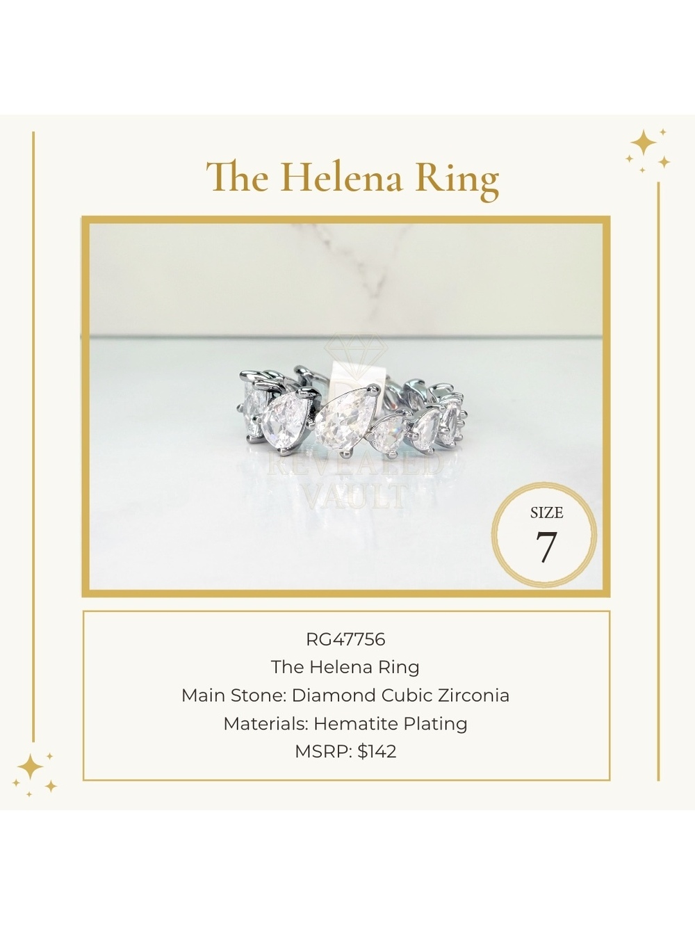 The Helena Ring - Size 7 - April Birthday 2026